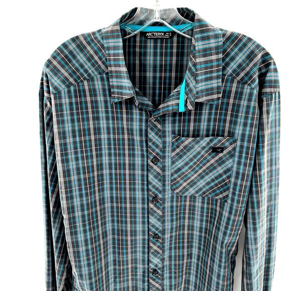 Arctyrex men’s performance plaid button front shirt - Picture 2 of 12